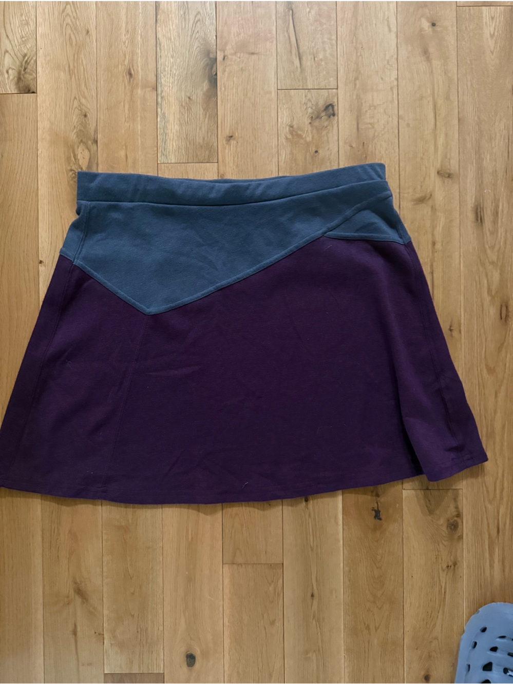 Prana Purple Skirt with Blue Waist Panel